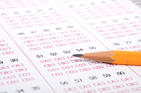 测试页上用铅笔