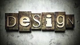 设计概念与复古活版照片