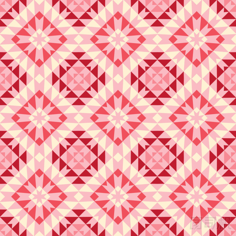 復(fù)古壁紙圖案無(wú)縫背景。矢量