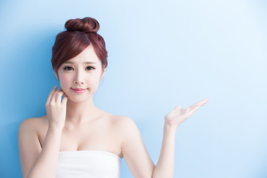 美麗女人顯示的東西