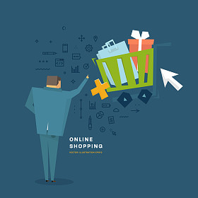 网上购物概念 