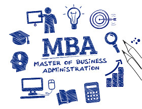 工商管理硕士概念涂鸦图片