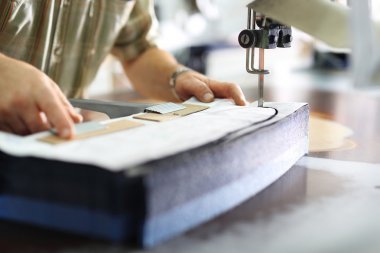 裁剪房。刀，表沖孔面料