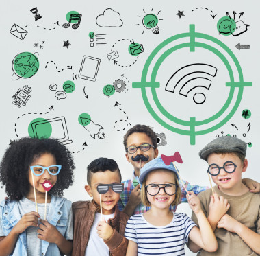 孩子们的笑声，玩得开心