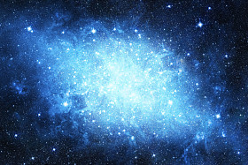 银河的星星。抽象空间背景