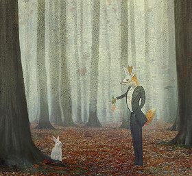 狐狸和兔子图片