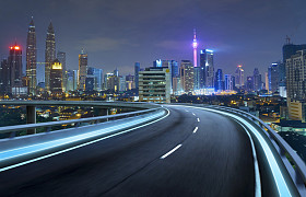 针对城市立交桥照片