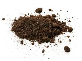 土壤上白色孤立 