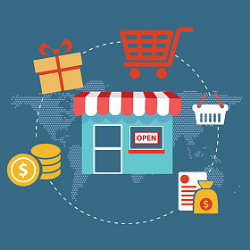 网上购物横幅图片