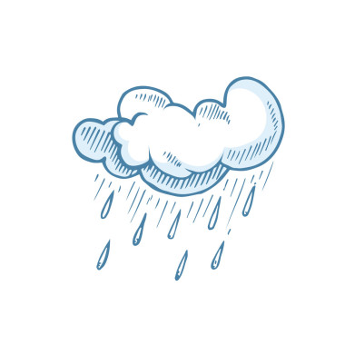 矢量涂鴉大套的手畫云圖片