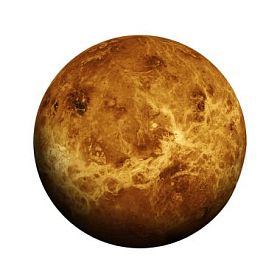 太阳能系统-金星。白色背景上的孤立的星球