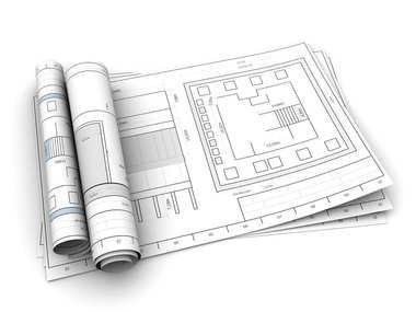 翻過白色背景圖紙