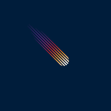 彗星的標(biāo)志。流星圖標(biāo)