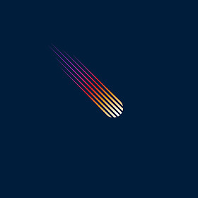 彗星的标志。流星图标