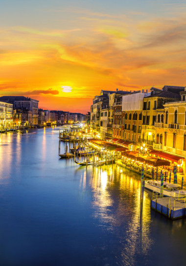 大運(yùn)河在威尼斯，意大利圖片