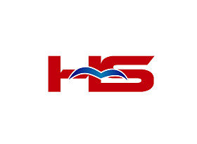 Hs 的标志。矢量图形商标字母元素
