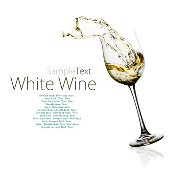 杯白葡萄酒图片