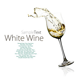 杯白葡萄酒图片