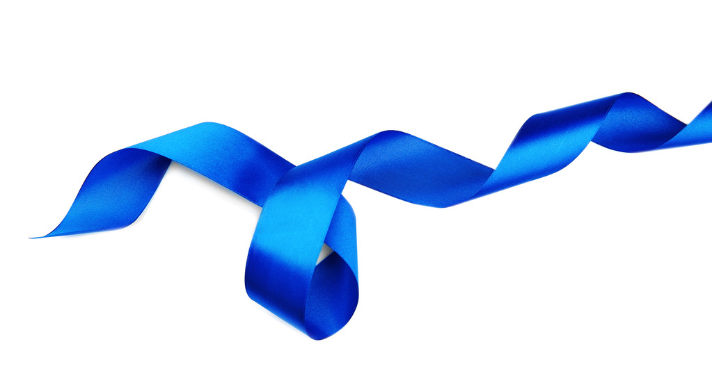 白色背景的蓝带 白色背景的蓝带