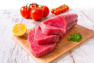 原料金槍魚牛排圖片