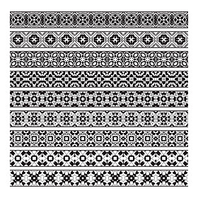 传统的装饰边框设置。网页装饰元素