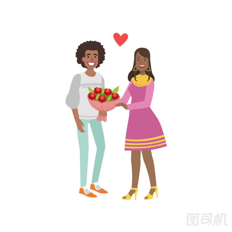 夫妻愛(ài)，男人送花照片