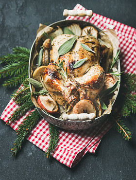 烤箱烤全鸡，托盘