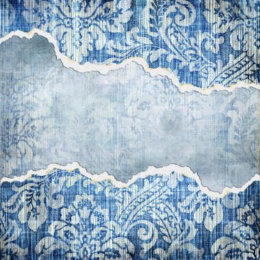 残缺的牛仔布背景与文本的地方