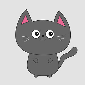 灰猫大眼睛
