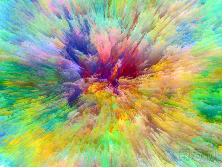 油漆爆炸背景照片