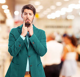 悲伤哭泣的商人图片