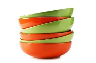 清潔空板隔離在白色背景上的堆棧