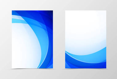 前臺和回波浪傳單模板設(shè)計圖片