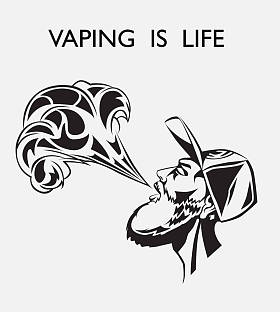 抽烟和产生蒸汽图片