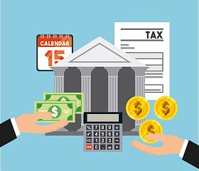 税收时间平面图标图片