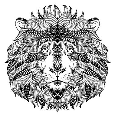 zentangle 動物頭