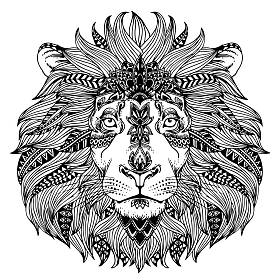 zentangle 动物头