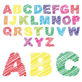 手写，素描字体图片