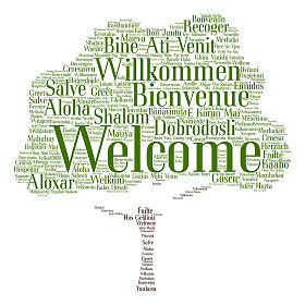 欢迎文字云图片