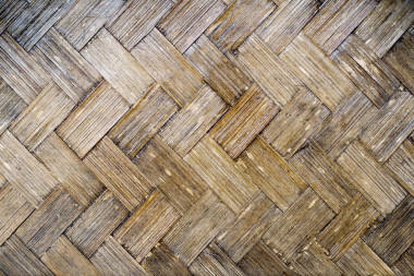 Grunge 竹編織圖案.照片
