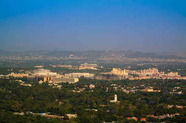 巴基斯坦首都伊斯兰堡的全景图片