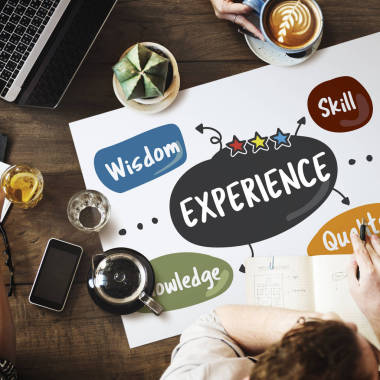 人坐在餐桌旁與咖啡