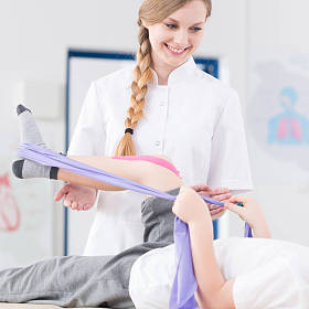 病人行使与物理治疗师