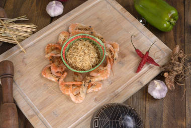 干的蝦和小蝦米照片