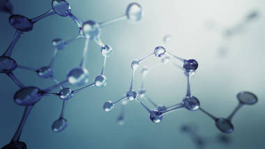 分子模型的三維圖。與分子科學(xué)背景