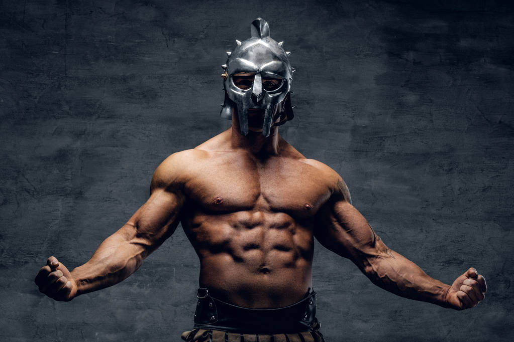 In Gladiator, the muscular man in the silver helmet