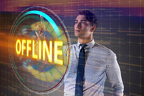 商人压脱机虚拟按钮照片