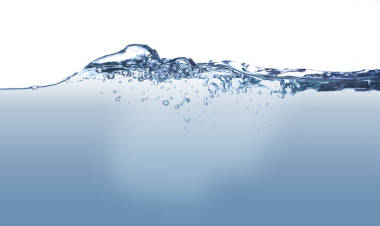 光線與水下氣泡水 surfaece