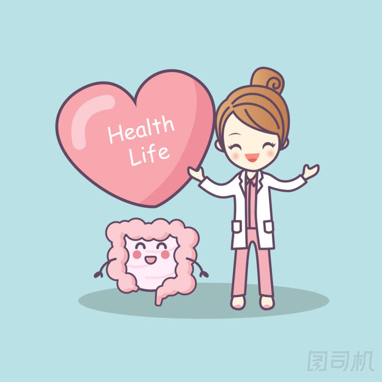 可愛(ài)的卡通醫(yī)生腸照片