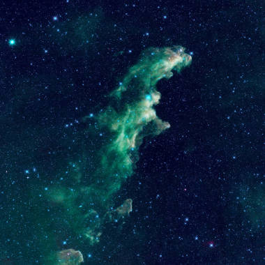 天文背景、 星云和恒星在太空深处